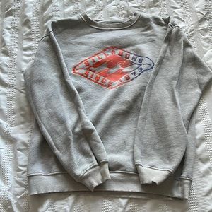 Billabong Grey Crewneck!